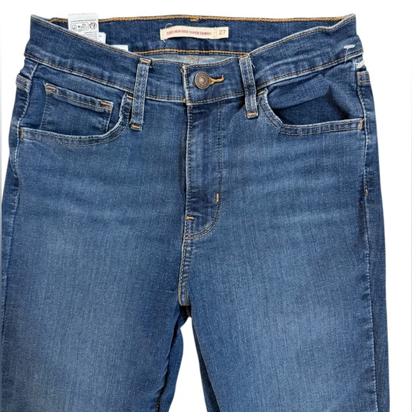 Levi's Blue Skinny Jeans with Signature Stitching Size 27 - Picture 3 of 7